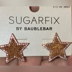 BAUBLEBAR Shooting Star Sparkling Crystals Star Single Stud Earrings NEW NWT